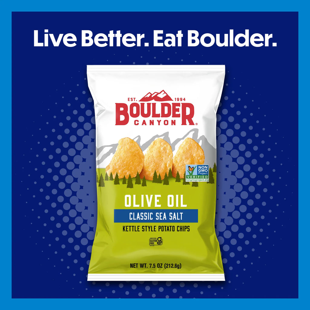 Kettle Potato Chips Cooked in Olive Oil