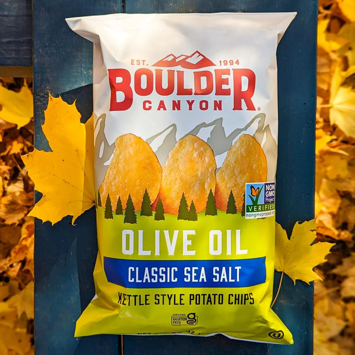 Kettle Potato Chips Cooked in Olive Oil