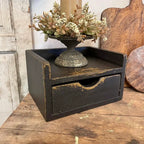 Key Storage Box with a Finger Pull Drawer for Everyday Essentials and a Country Decor Display