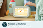 Kids Alarm Clock and Routine Helper for Morning and Bedtime, Featuring an Automatic Nightlight