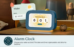 Kids Alarm Clock and Routine Helper for Morning and Bedtime, Featuring an Automatic Nightlight