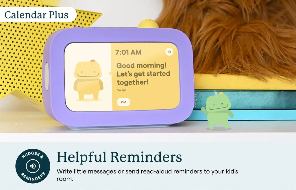 Kids Alarm Clock and Routine Helper for Morning and Bedtime, Featuring an Automatic Nightlight