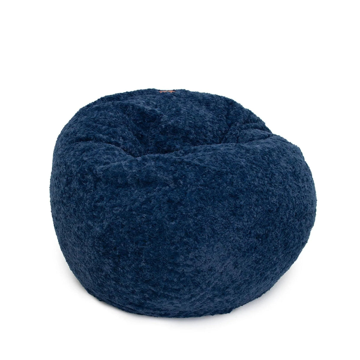 Kids' Bean Bag Chair, Youth-Faux Fur-Navy