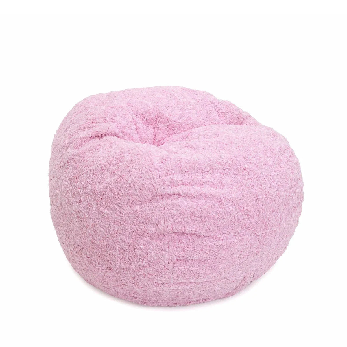 Kids' Bean Bag Chair, Youth-Faux Fur-Pink