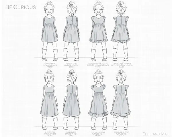 Kids Dress PDF Sewing Pattern
