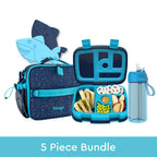 Kids Lunch Box Set, Abyss Blue Speckle Confetti