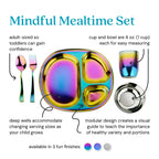 Kids Mealtime Set in Rainbow
