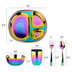 Kids Mealtime Set in Rainbow
