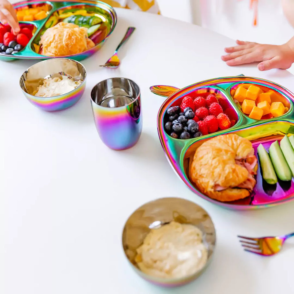 Kids Mealtime Set in Rainbow