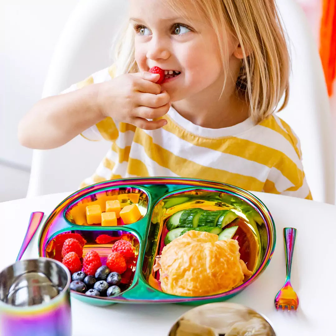 Kids Mealtime Set in Rainbow