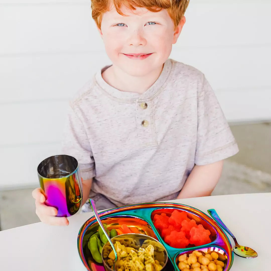 Kids Mealtime Set in Rainbow