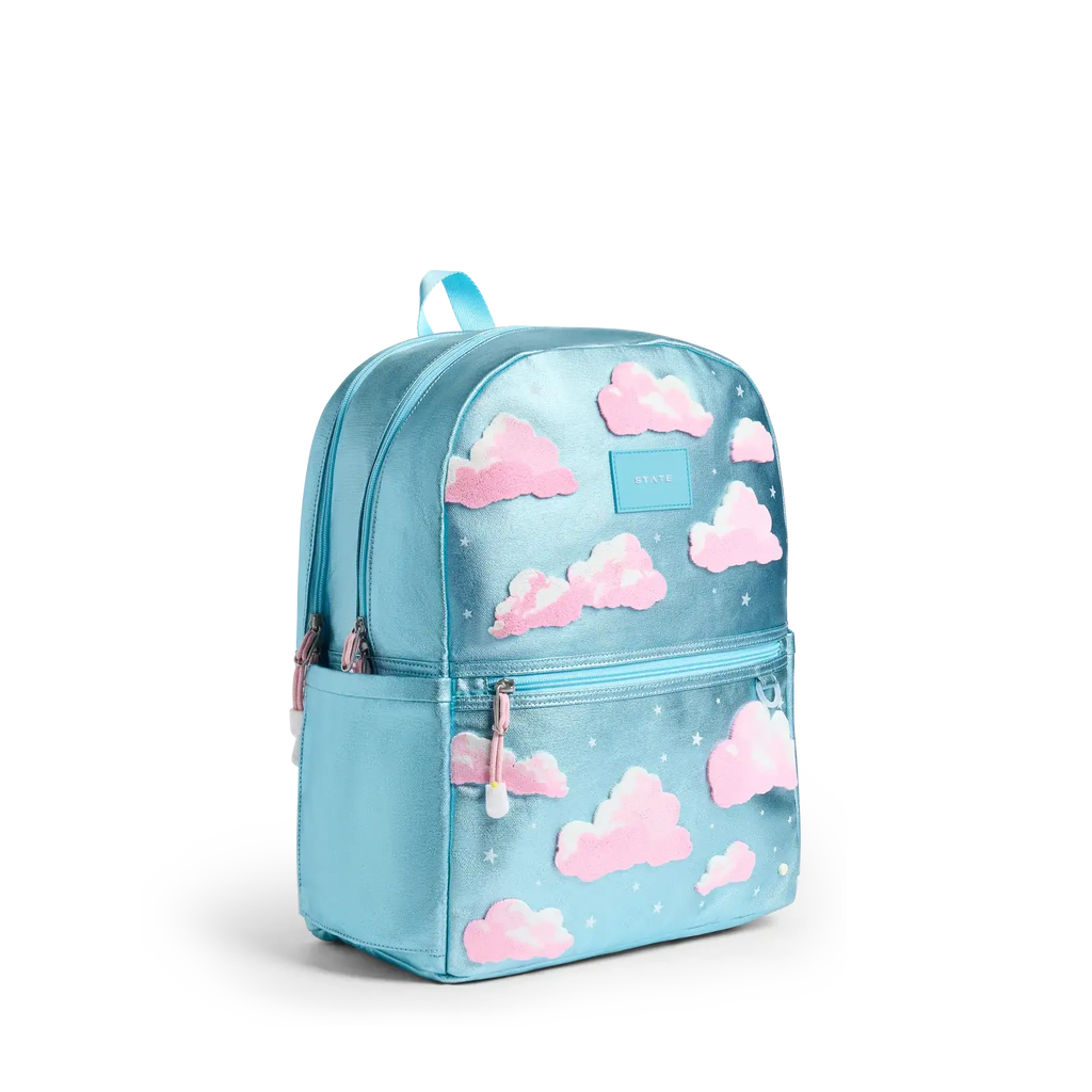 Kids School Backpack in Clouds with Two Main Compartments for a 15-Inch Laptop and School Books