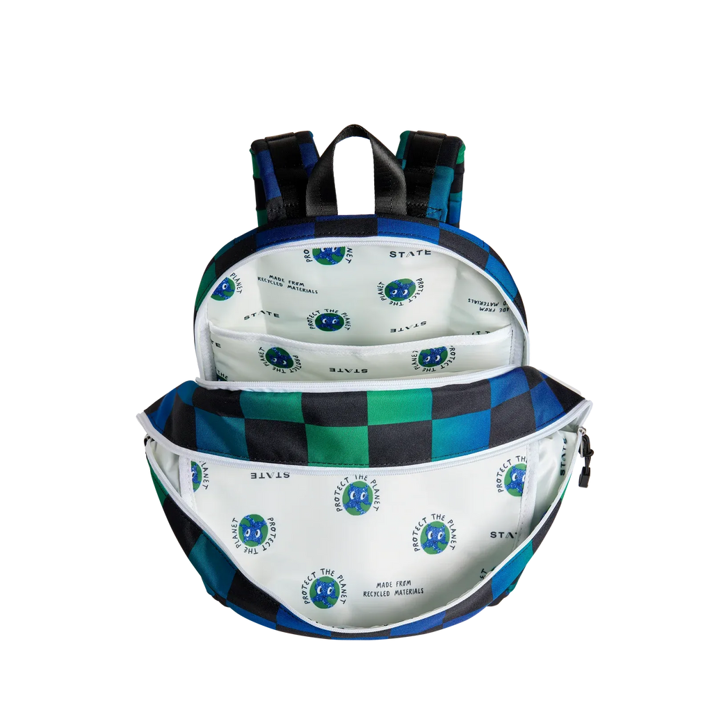 Kids' School Backpack in Fuzzy Bolt with Two Main Compartments and Space for a 15-Inch Laptop