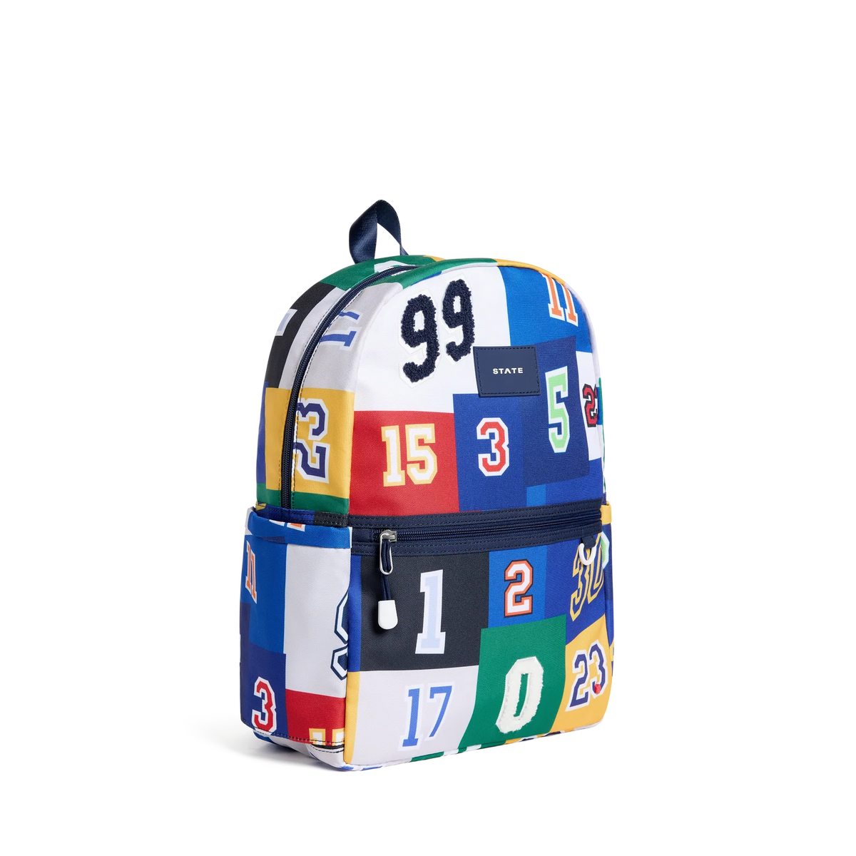 Kids School Backpack in Varsity Numbers for Kindergarten to Third Grade, Made with 45% Recycled Materials