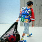 Kids School Backpack in Varsity Numbers for Kindergarten to Third Grade, Made with 45% Recycled Materials