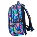 Kids School Backpack with Ocean Sealife Print, Two Zipped Compartments, Water-Resistant 600D Polyester and Padded Straps