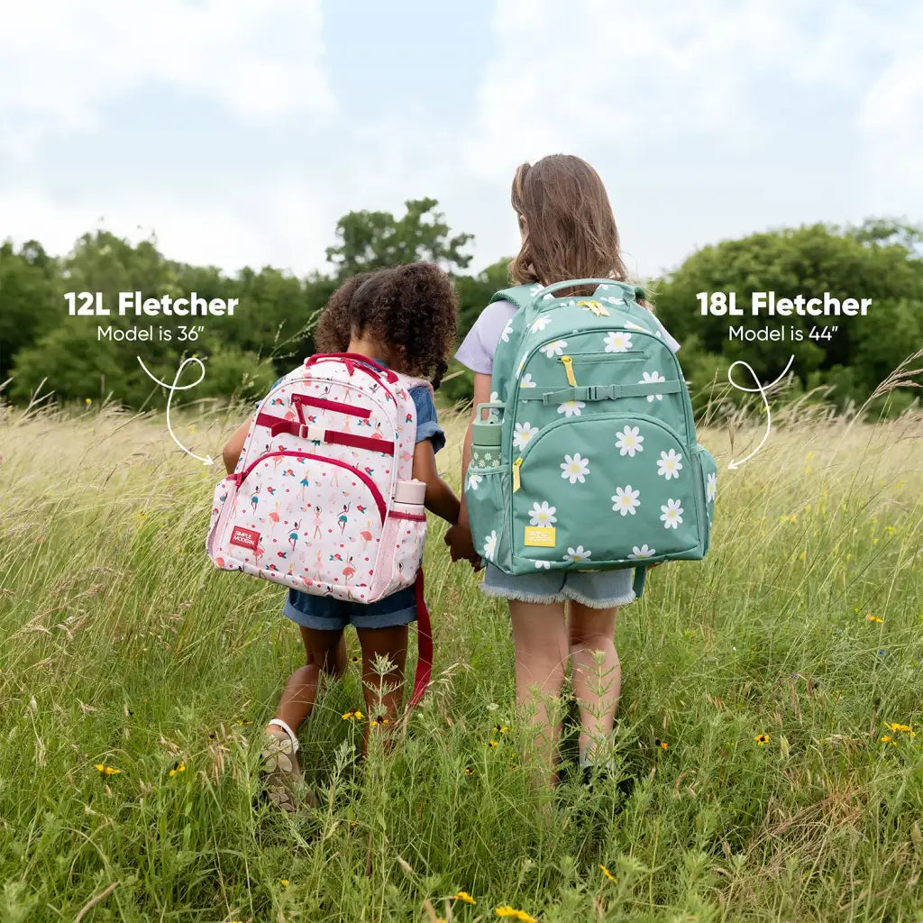 Kids School Backpack with Padded Tablet Sleeve, Adjustable Chest-Strap Support and Expandable Bottle Pockets