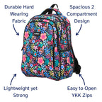 Kids School Backpack with Two Large Compartments, Water-Resistant 600D Polyester and Adjustable Padded Straps