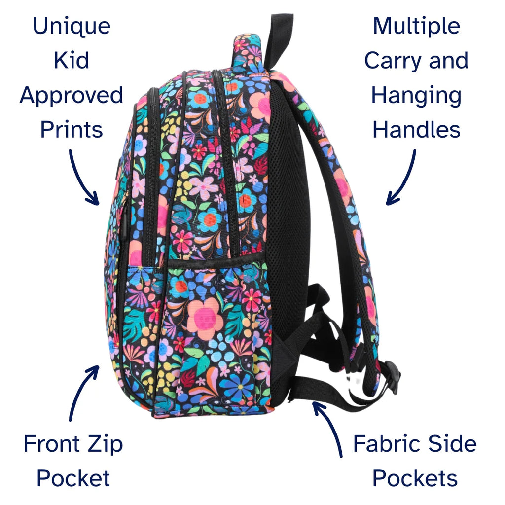 Kids School Backpack with Two Large Compartments, Water-Resistant 600D Polyester and Adjustable Padded Straps
