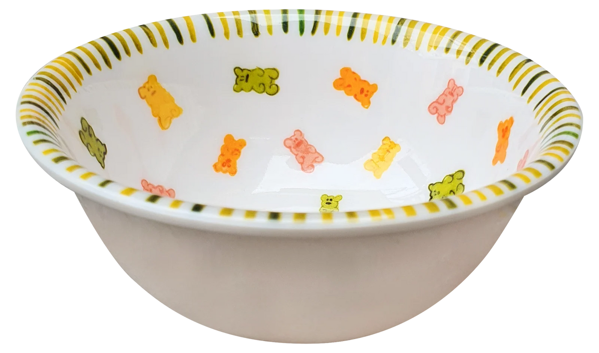Kids Snack Bowls in 100% Melamine, Hand-Drawn Designs and a Small 6 x 2 Inch Size for Little Hands