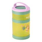 Kids Snack Container Set with Stackable Twist-Lock Compartments and Removable Handle for Lunchboxes and Backpacks