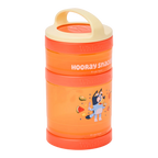 Kids Snack Container Set with Stackable Twist-Lock Compartments and Removable Handle for Lunchboxes and Backpacks