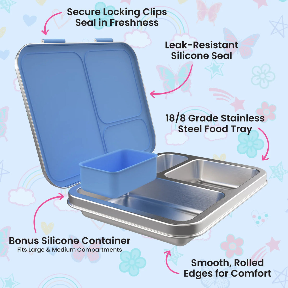 Kids Stainless Steel Lunch Box