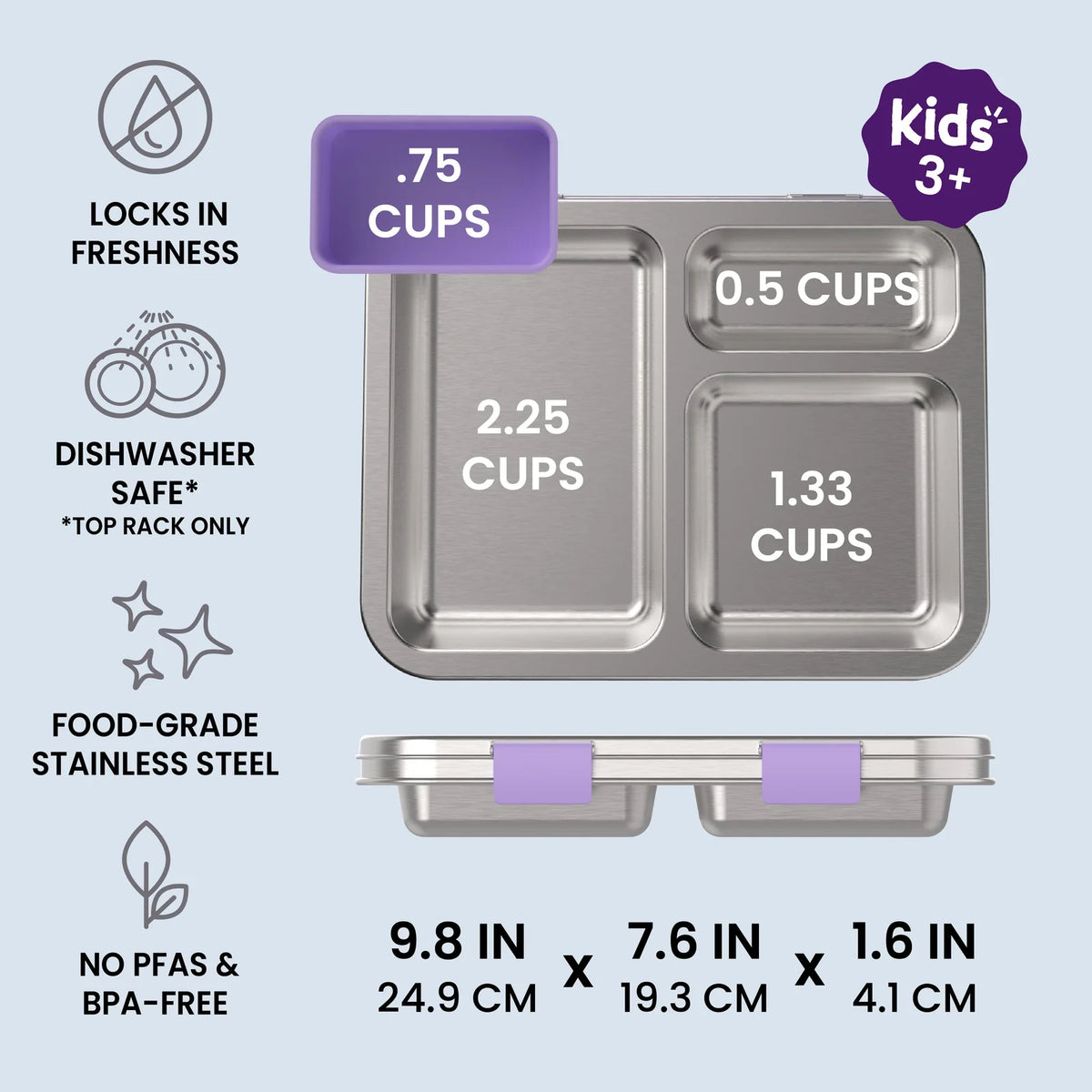Kids Stainless Steel Lunch Box