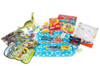 Kids Travel Activity Pack with 9 Entertainment Items, Crayons and Reusable Rucksack for Trips