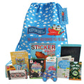 Kids Travel Activity Pack with 9 Entertainment Items, Crayons and Reusable Rucksack for Flights and Holiday Downtime