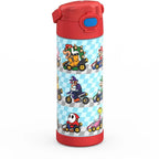 Kids Water Bottle in 16 oz Stainless Steel with Vacuum Insulation for School Days and Practice