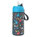 Kids Water Bottle in 18/8 Stainless Steel, Dinosaur