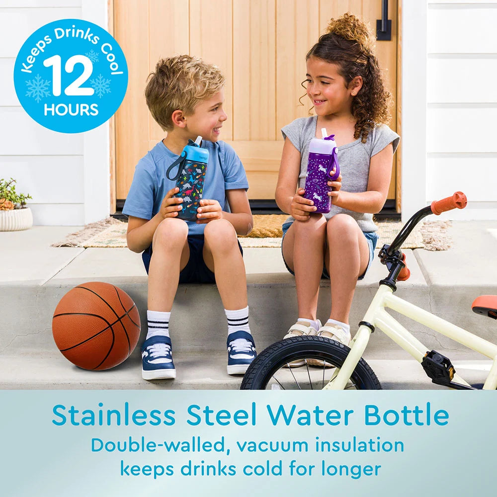Kids Water Bottle in 18/8 Stainless Steel