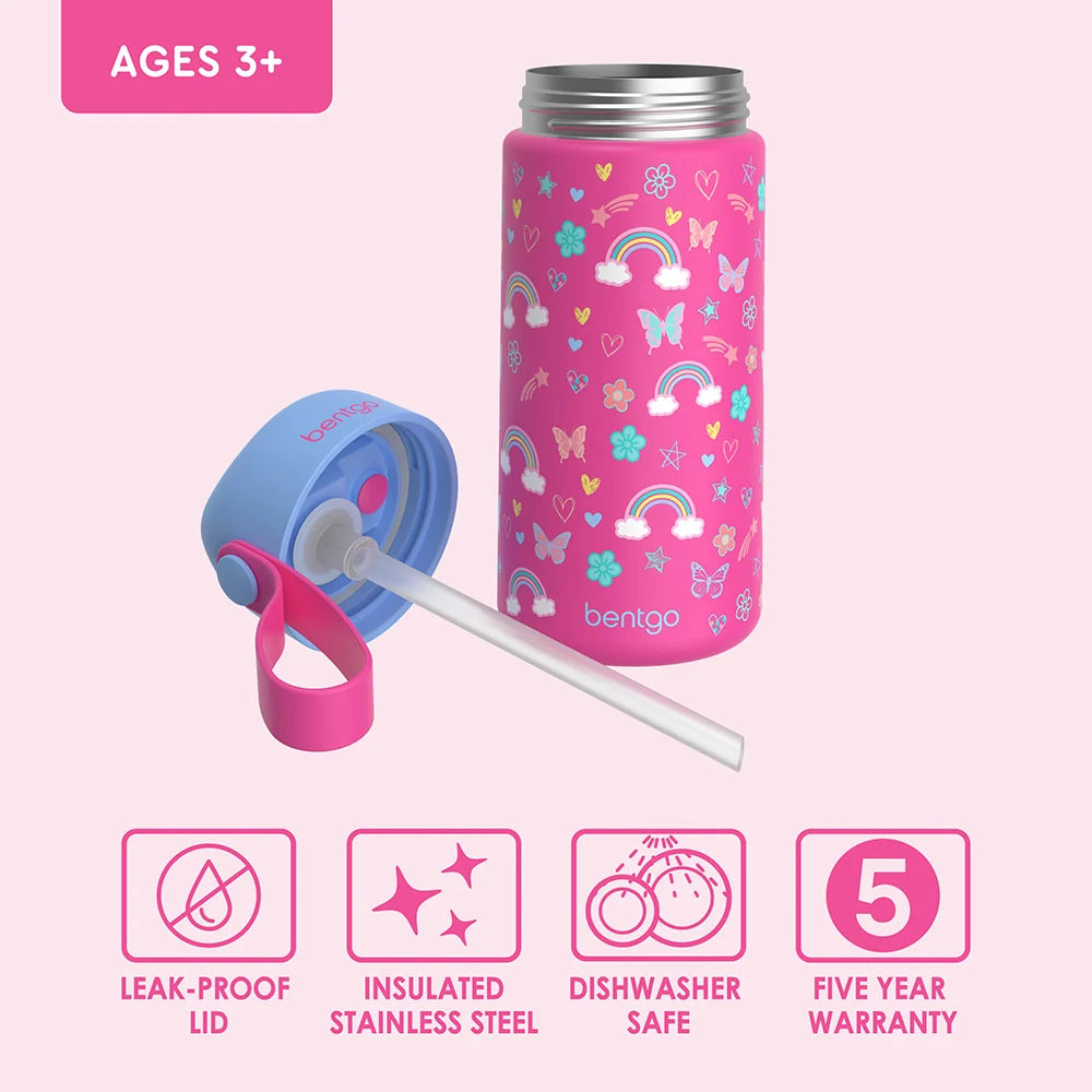 Kids Water Bottle in 18/8 Stainless Steel