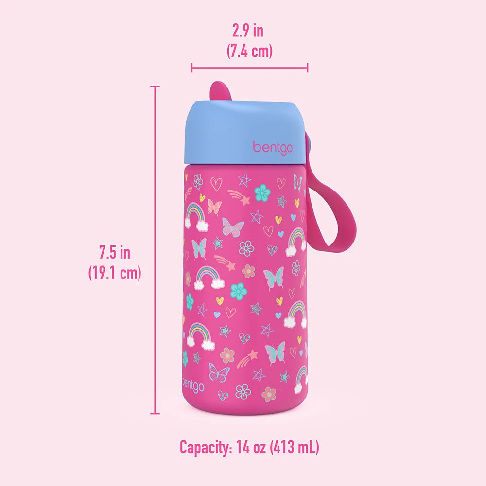 Kids Water Bottle in 18/8 Stainless Steel
