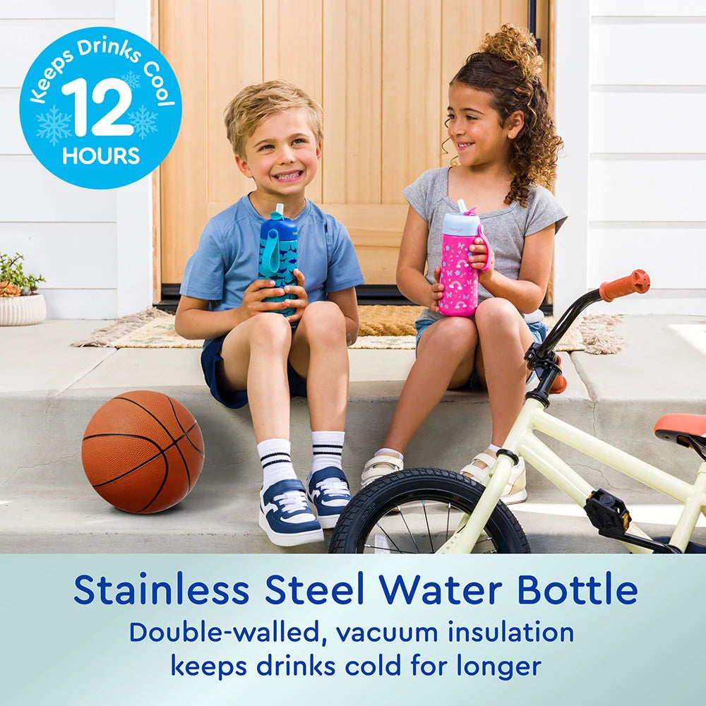 Kids Water Bottle in 18/8 Stainless Steel