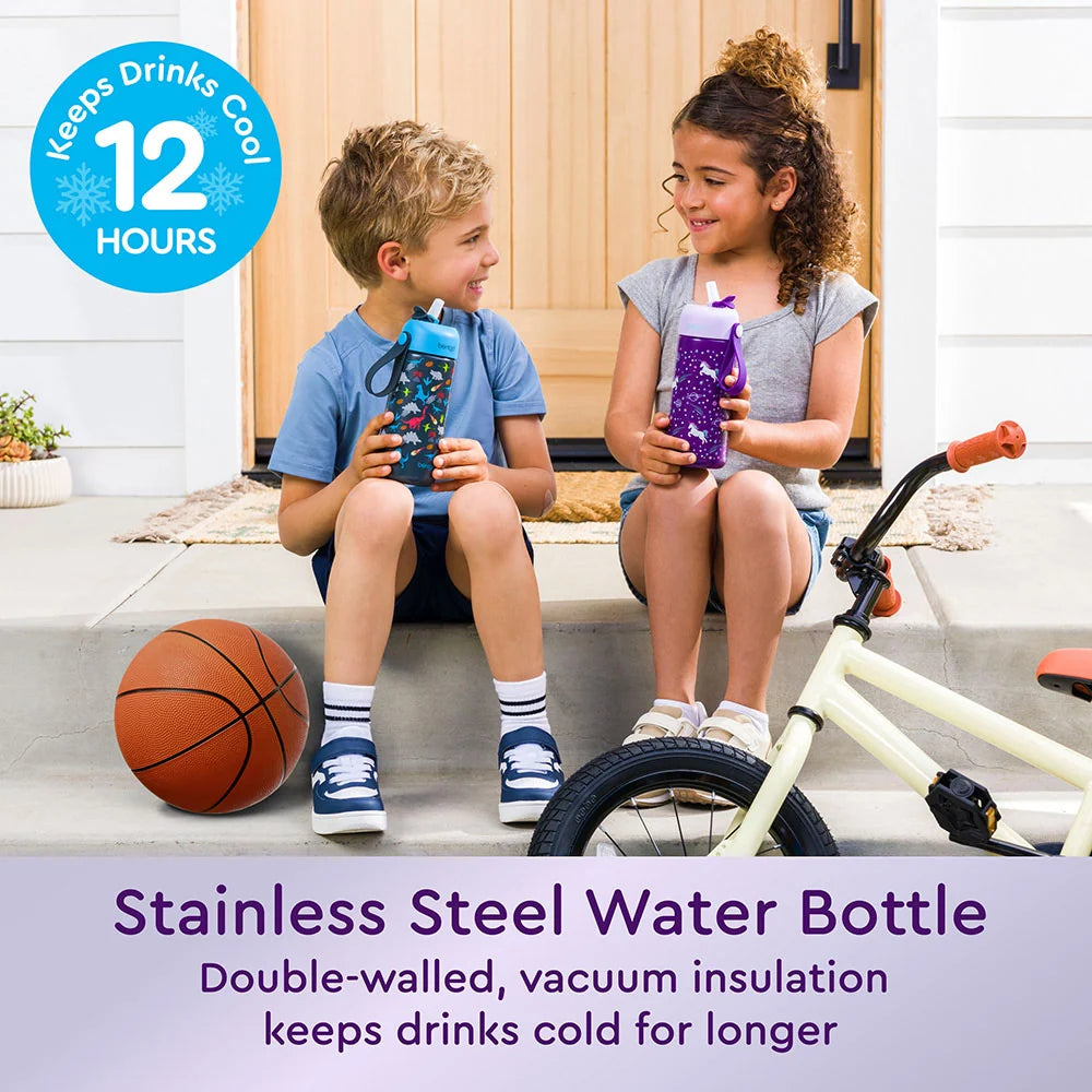 Kids Water Bottle in 18/8 Stainless Steel