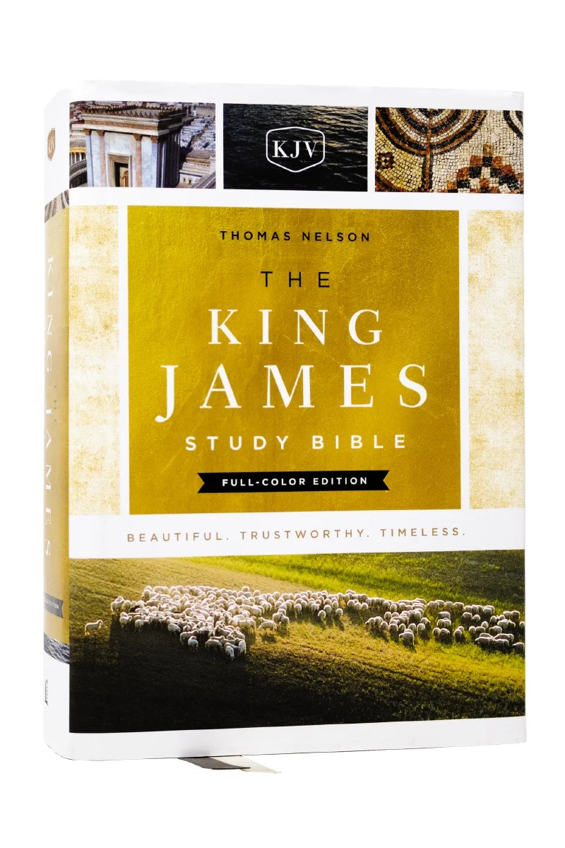 King James Study Bible in Full Color, Hardcover-Multicolor-No