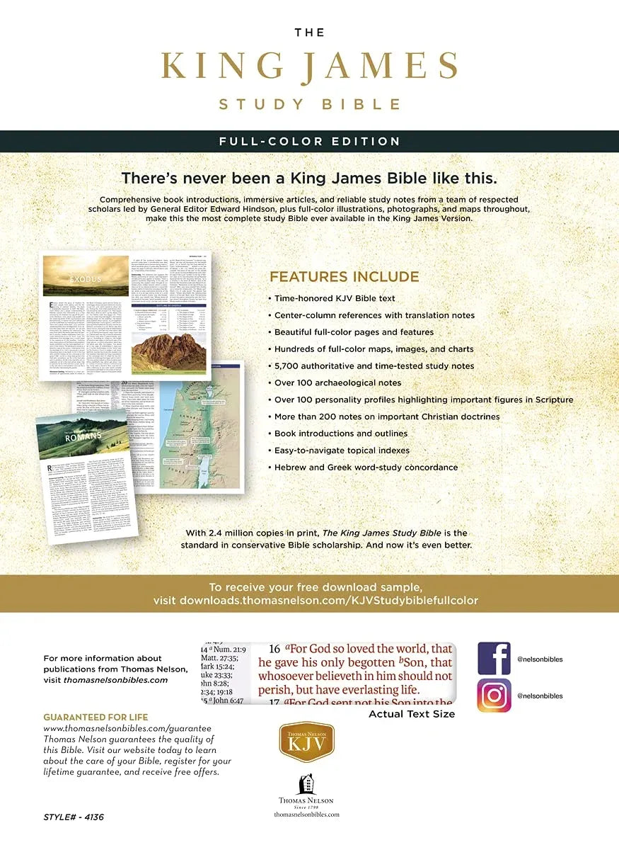King James Study Bible in Full Color