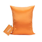 King Silk Pillowcase in Coral, 22-Momme 100% Pure Mulberry Silk,