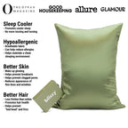 King Silk Pillowcase in Olive, 22-Momme 100% Mulberry Silk,