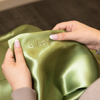 King Silk Pillowcase in Olive, 22-Momme 100% Mulberry Silk,