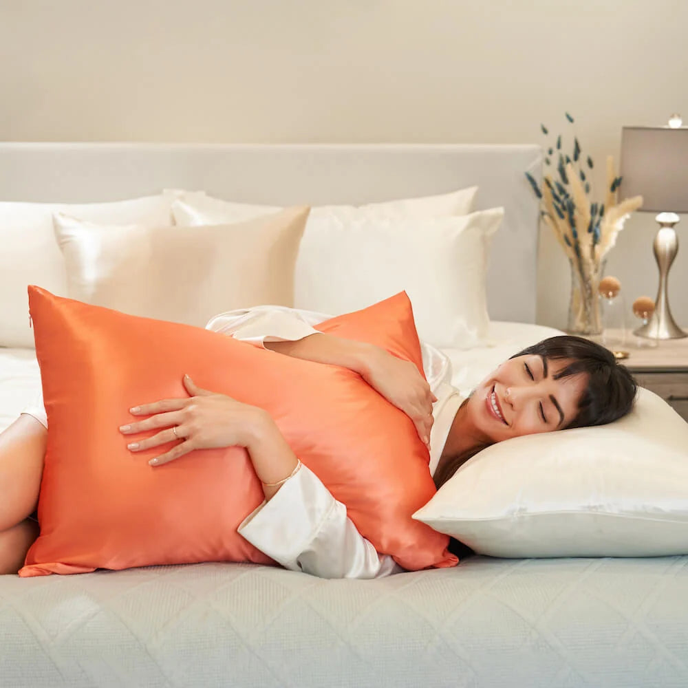 King Silk Pillowcase in Sunrise Design, 22-Momme 100% Mulberry