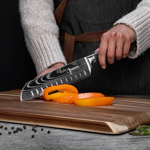 Kitchen Knife Set, 16 Pieces with an Acacia Hardwood Block and Smooth Pakkawood Handles for Meal Prep