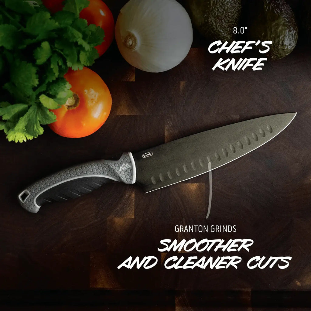 Kitchen Knife Set with Three Black Titanium-Coated Blades and Soft-Touch Handles for Everyday Food Prep