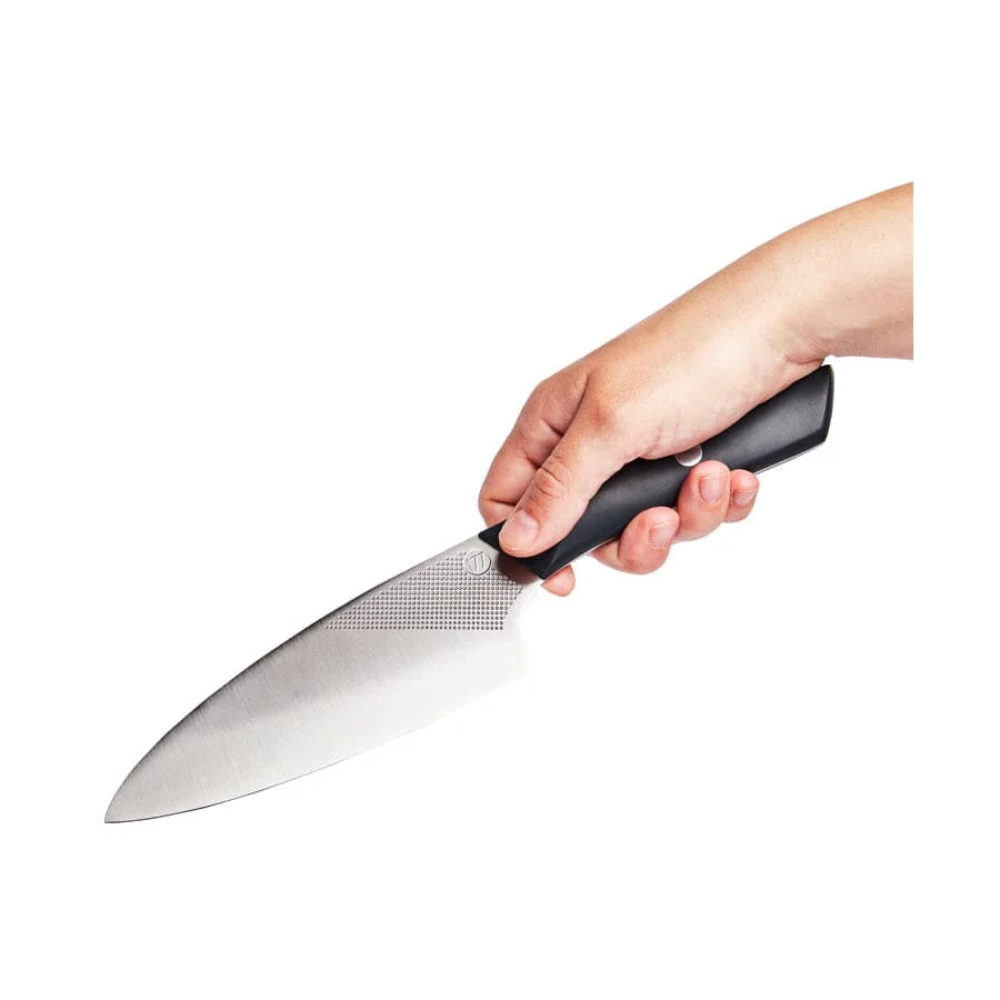 Kitchen Prep Knife with 6.5-Inch Leaf-Shaped Blade, German Stainless Steel and Polymer Handle