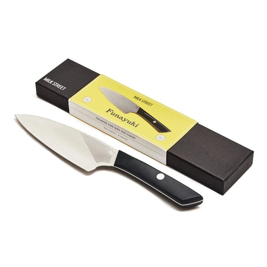 Kitchen Prep Knife with 6.5-Inch Leaf-Shaped Blade, German Stainless Steel and Polymer Handle