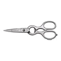 Kitchen Shears with Serrated Blades, Bottle Opener and Cracker Function, 8-Inch Italian Stainless Steel Scissors