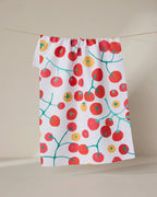 Kitchen Tea Towel in Ripe Fruit Print, 18 x 30 Inch Recycled