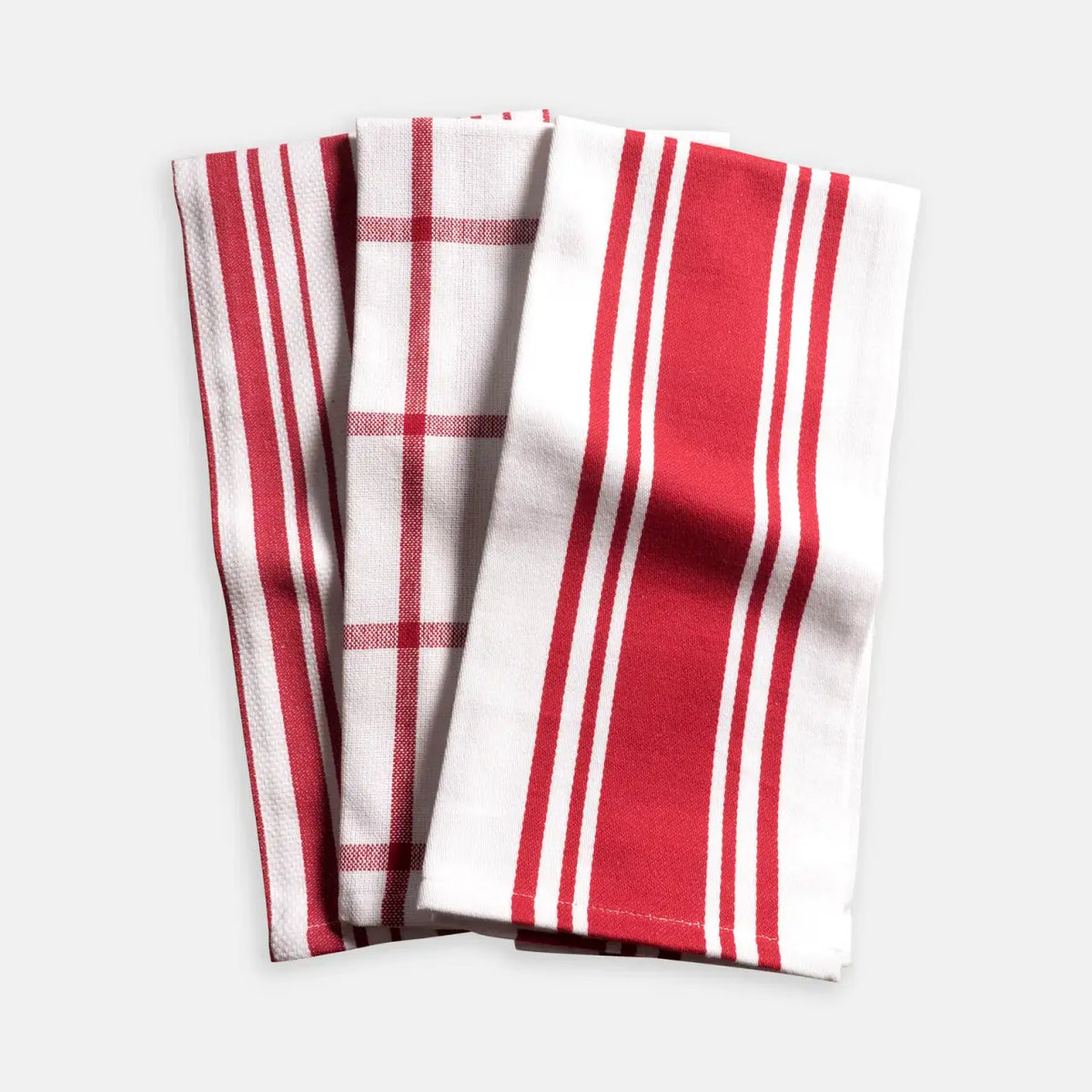 Kitchen Towel Set in 100% Cotton, Cherry